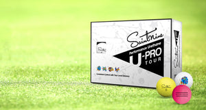 This image features a dozen box of the Saintnine U-Pro Tour golf ball. 